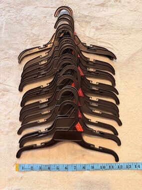 Black Plastic Garment Hangers - Lot
